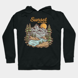 Sunset On the River Artwork Hoodie